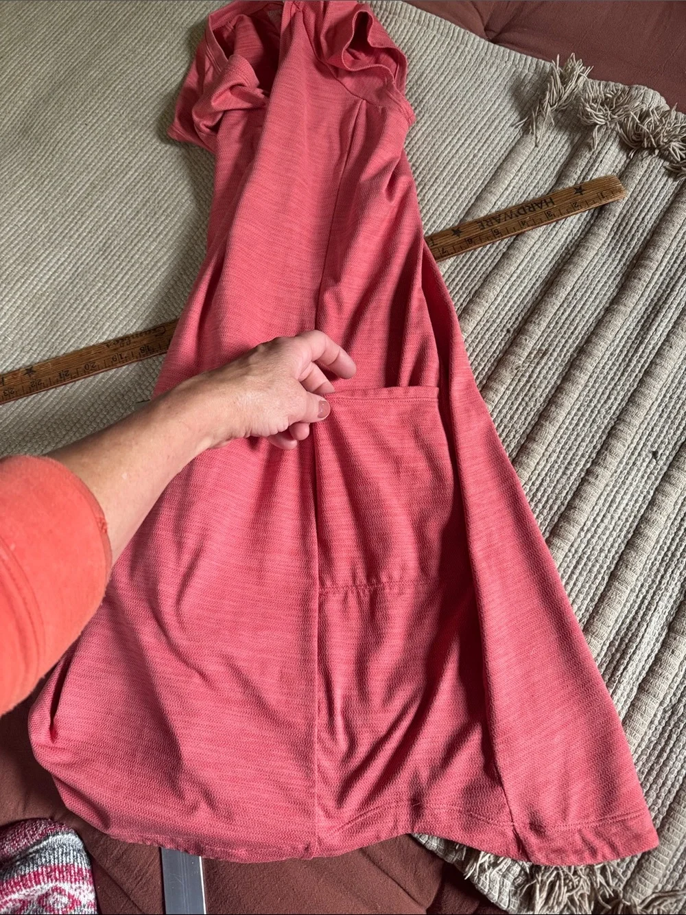 Toad&Co Tomboy tech dress cap sleeve coral salmon athletic women’s S NEW snags - Picture 5 of 12